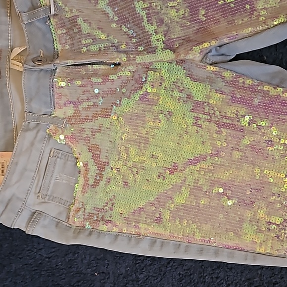 Candie's new w/tags sequined jeans junior sizing 13 - Picture 2 of 12